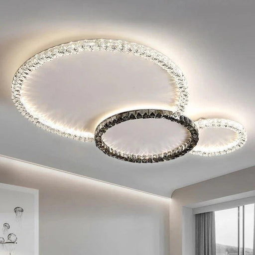 Rossini Flush Mount Crystal Ceiling Light Fixture-DWHOME