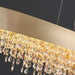 Alleri Brushed Stainless Steel Crystal Dining Room Chandelier - DWHOME
