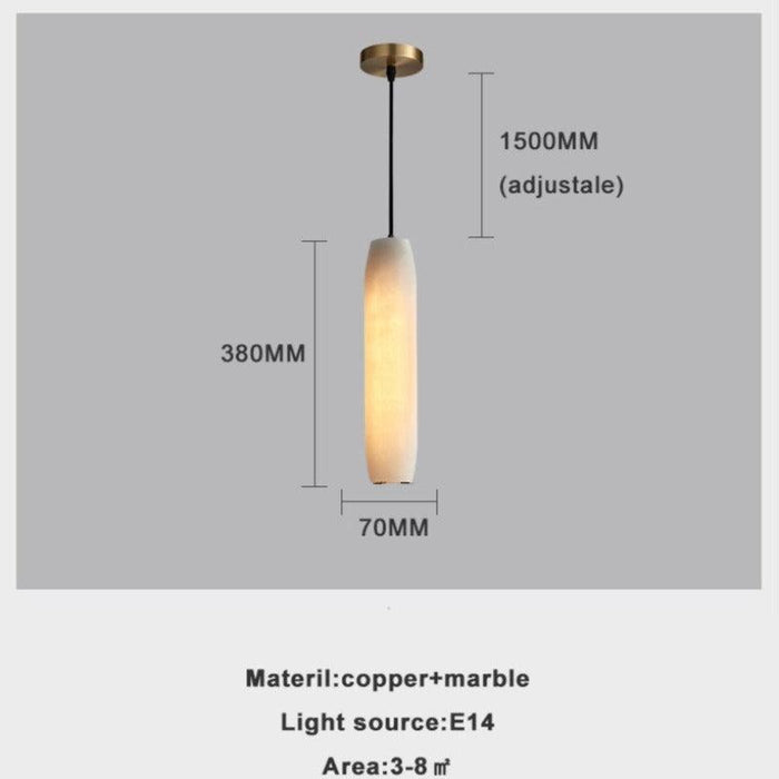 Moonshade Natural Marble Pendant Light-DWHOME