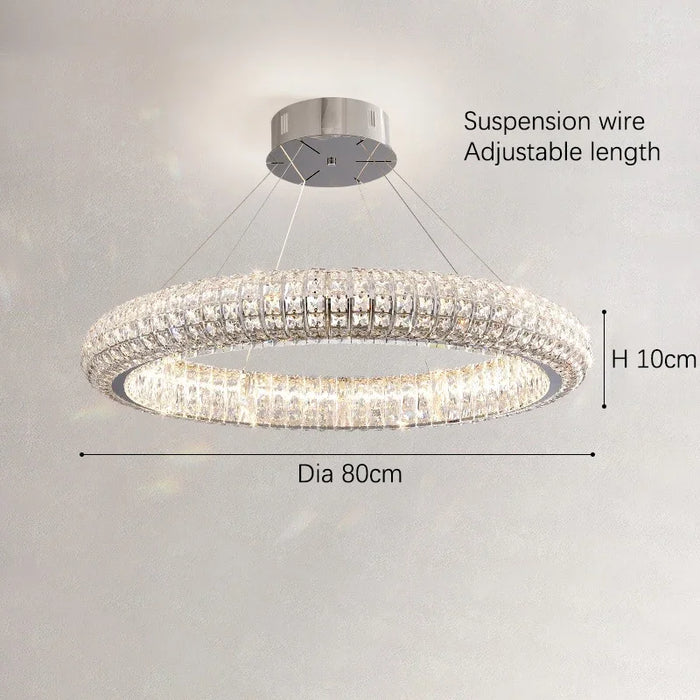 Bacci Crystal Modern Chandelier-DWHOME