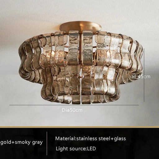 Riviera Flush Mount Chandelier-DWHOME