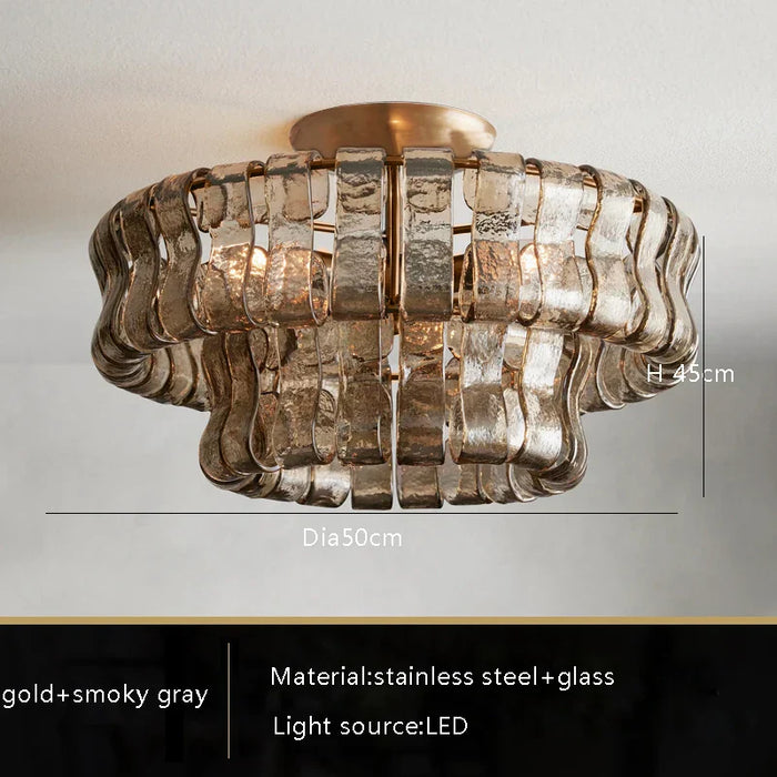 Riviera Vintage French Crystal Chandelier