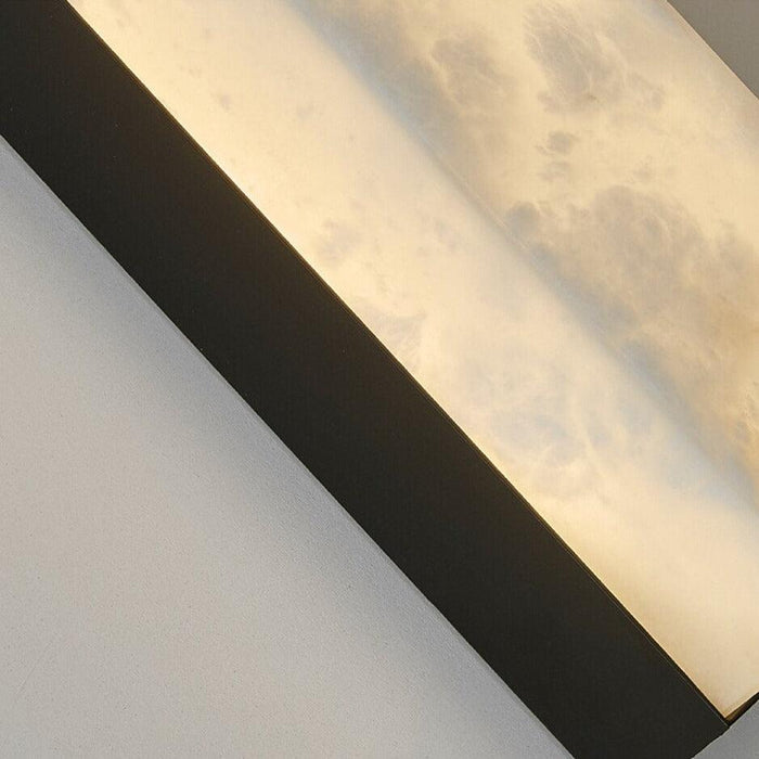 Applique en marbre Collection Moonshade, Noir-DWHOME