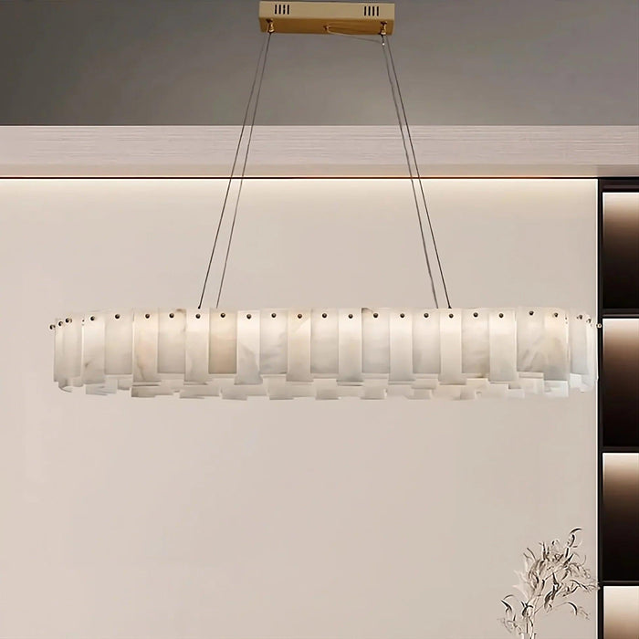 Moonshade Marble Dining Room Chandelier-DWHOME