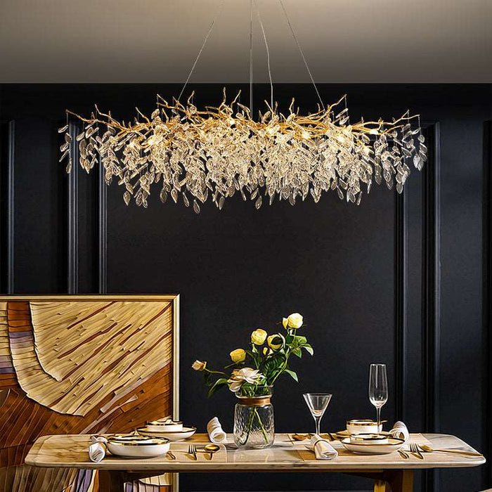 Albero Collection Crystal Chandelier-DWHOME
