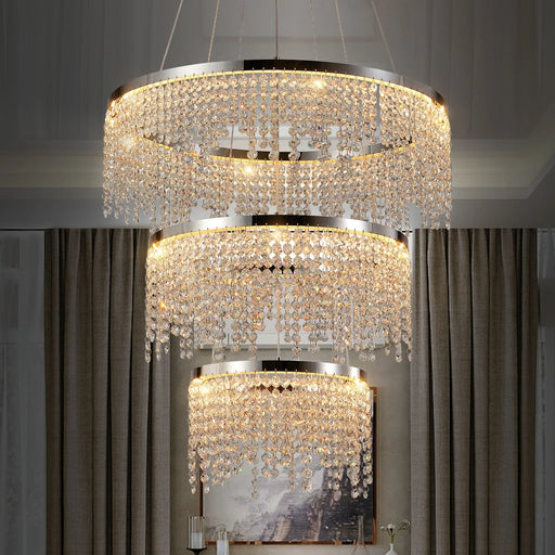 Alleri Crystal Foyer Chandelier-DWHOME