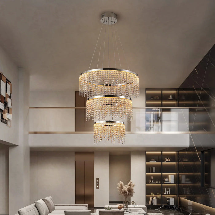 Alleri Crystal Foyer Chandelier-DWHOME