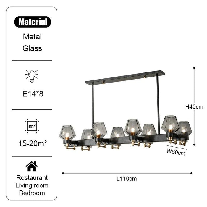 Retro American Pendant Chandelier Light Fixture-DWHOME