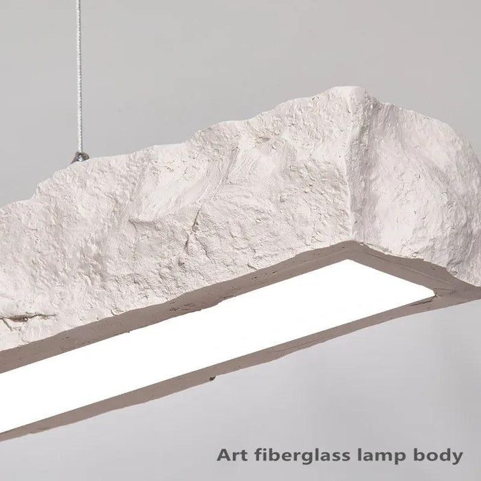 Nordic Minimalist Wabi-Sabi Wind LED Strip Restaurant Pendant Lights Home Decor Dining Room Bar Chandelier Hanging Lamp Fixtures - DWHOME