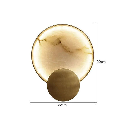 Modern Marble & Brass Light Fixture-DWHOME