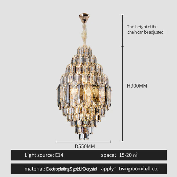 Lazzo Contemporary Chandelier-DWHOME