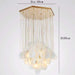 Moonshade Natural Marble Modern Chandelier-DWHOME