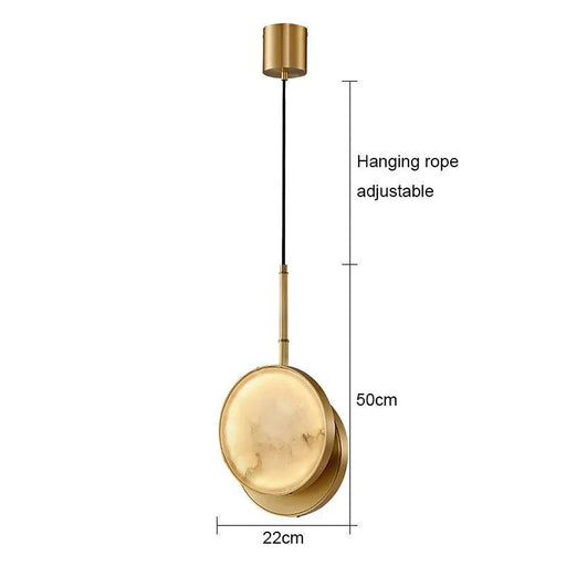 Modern Marble & Brass Light Fixture-DWHOME