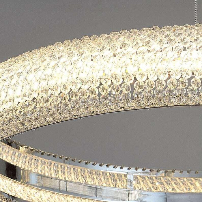 Bergamo 3-Ring Crystal Chandelier - DWHOME