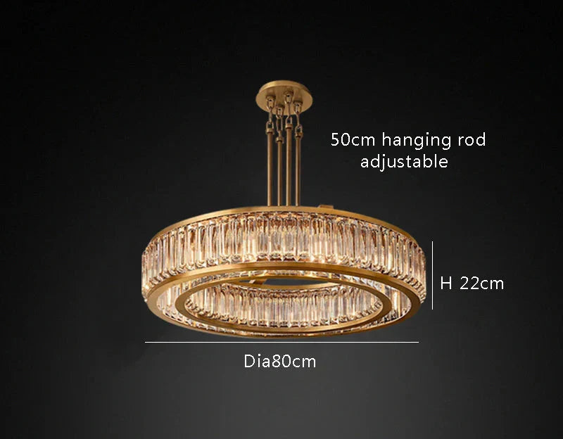 Romano Crystal Modern Chandelier-DWHOME