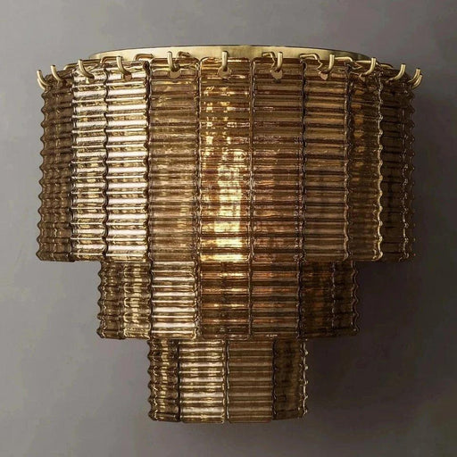 Palermo Smoke Crystal Wall Sconce-DWHOME