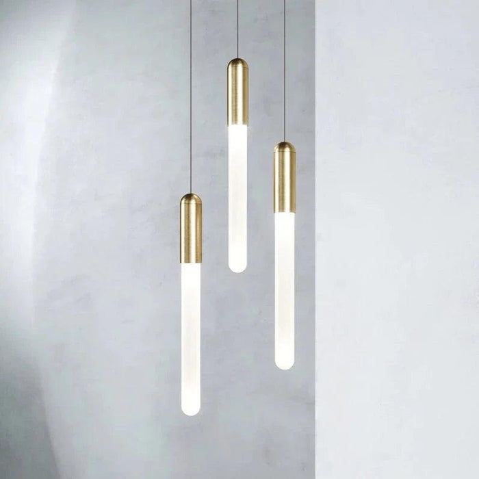 Villa Forci Duplex Staircase Foyer Chandelier, Gold - DWHOME