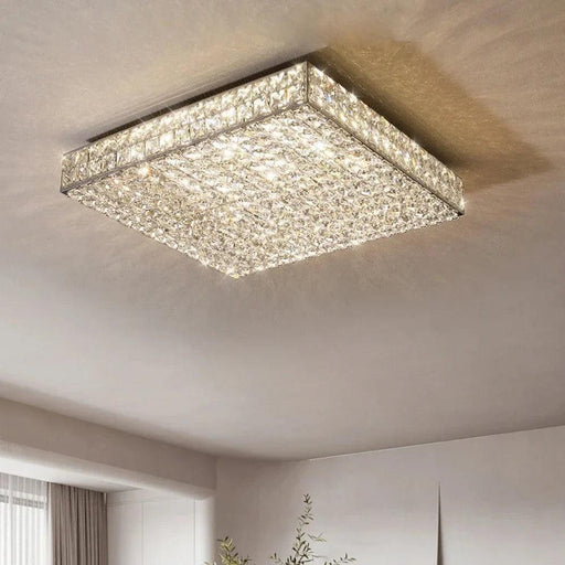 Bacci Clear Crystal Light Fixture-DWHOME