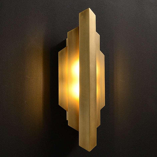 Brushed Copper Modern LED Wall Sconce-DWHOME