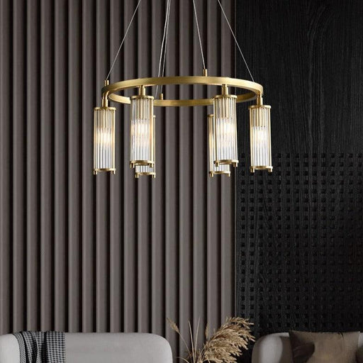 Palermo 6-Light Modern Chandelier For Living Room-DWHOME