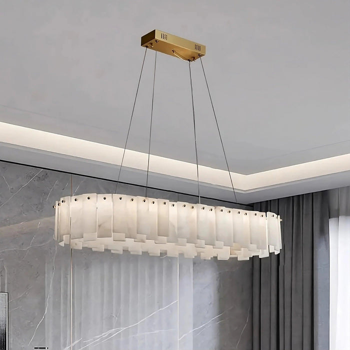 Moonshade Marble Dining Room Chandelier-DWHOME