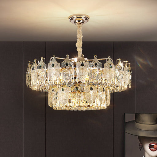 Veneto Two Tear Modern Crystal Chandelier-DWHOME