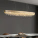 Alleri Brushed Stainless Steel Crystal Dining Room Chandelier - DWHOME