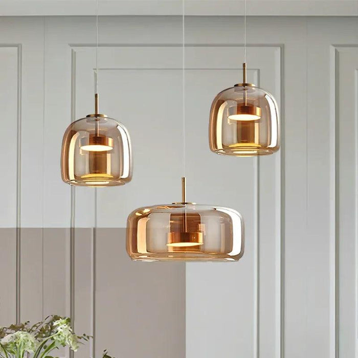 Modern Glass Pendant Light luxury Chandelier Deco Nordic Led Hanging Light Fixtures Bedroom Modern Luminaire Suspension lamp - DWHOME