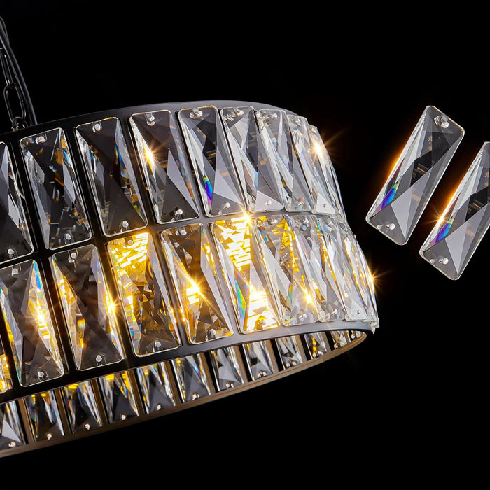 Bacci Crystal Drum Chandelier-DWHOME