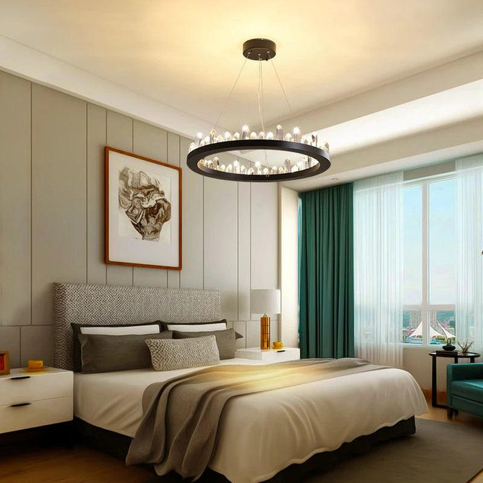 Villa Crystal Wheel Chandelier-DWHOME