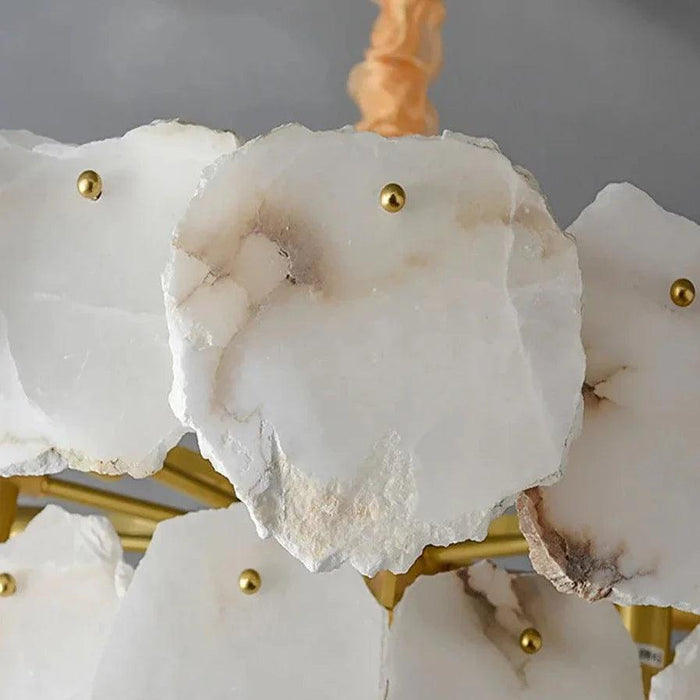 3-Tier Natural Marble Modern Chandelier - DWHOME