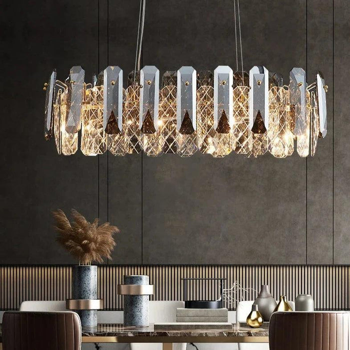 Lazzo Crystal Modern Chandelier-DWHOME