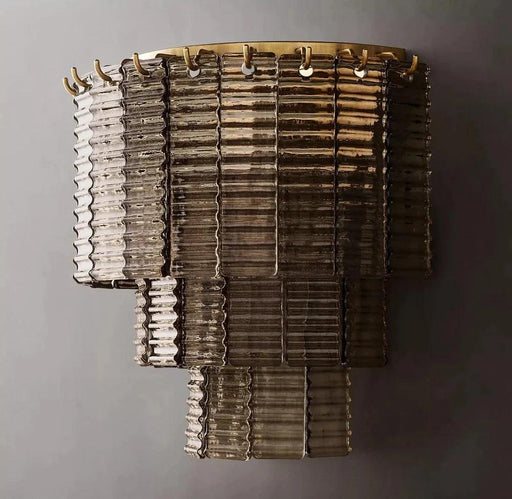 Palermo Smoke Crystal Wall Sconce-DWHOME