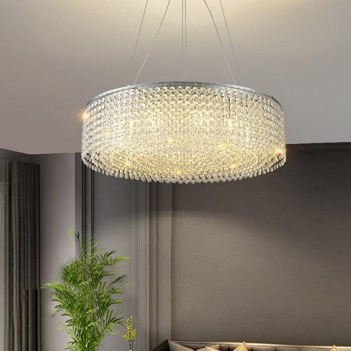 Alleri Crystal Drum Chandelier-DWHOME