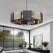 Stainless Steel Industrial Modern Ring Chandelier-DWHOME