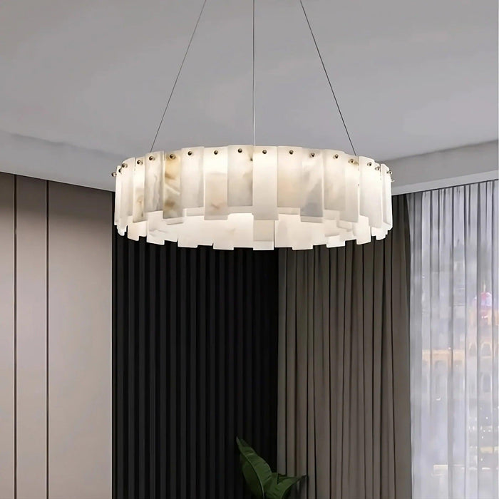 Moonshade Natural Marble Chandelier - DWHOME