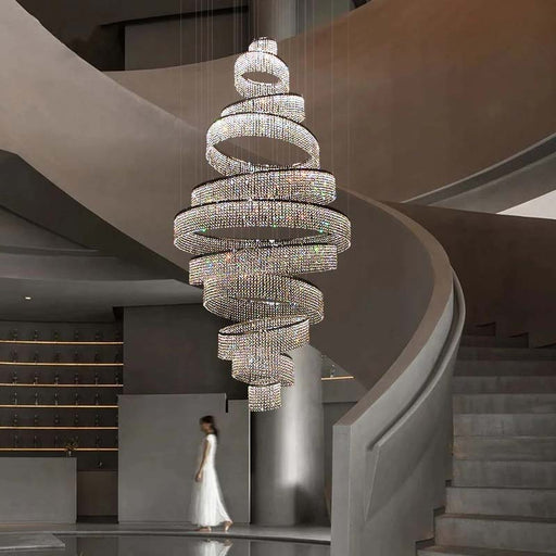 Alleri Crystal Foyer Chandelier-DWHOME