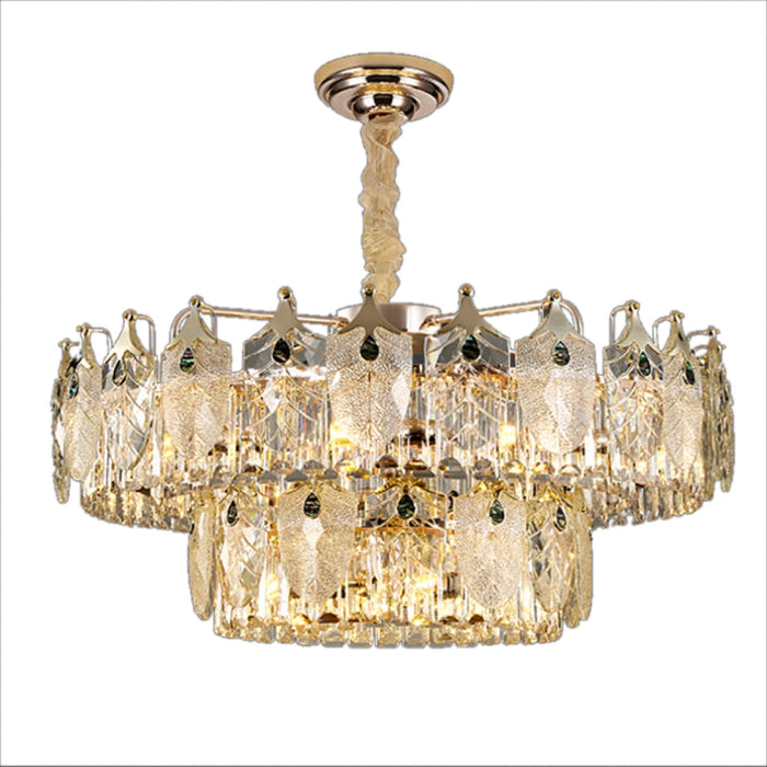 Veneto Two Tear Modern Crystal Chandelier-DWHOME
