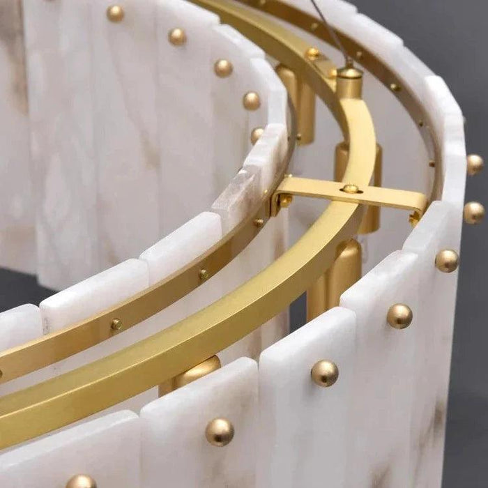 Moonshade Natural Marble Chandelier - DWHOME