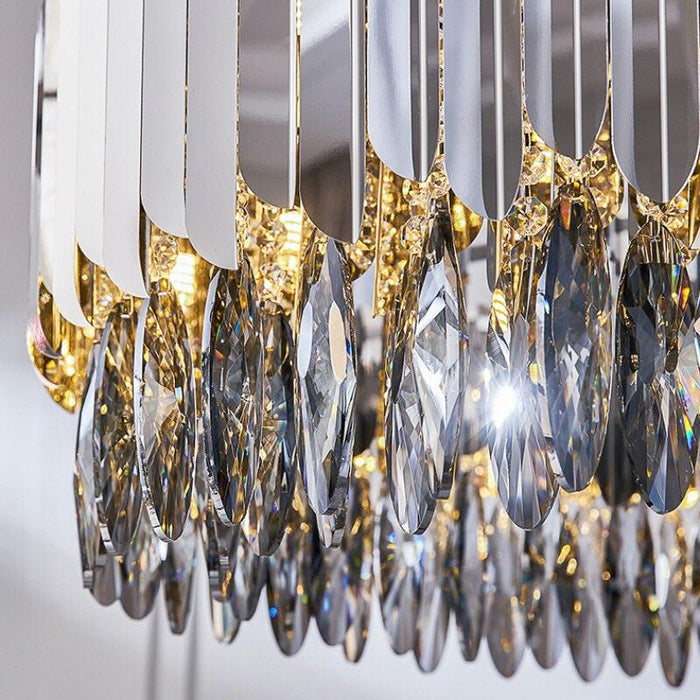 Legance Collection Stainless Steel Chandelier, Chrome - DWHOME