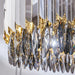 Legance Collection Stainless Steel Chandelier, Chrome - DWHOME