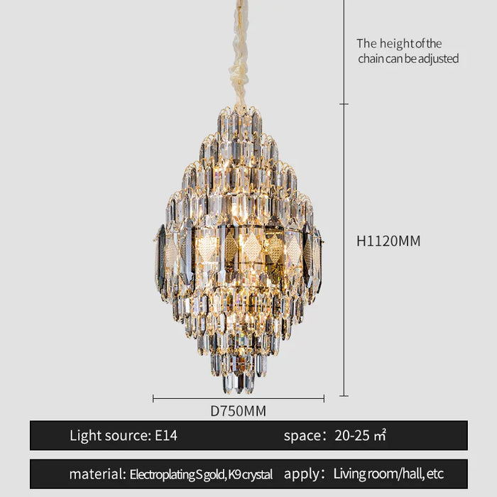 Lazzo Contemporary Chandelier-DWHOME