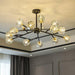 Rama Branch Chandelier, Black-DWHOME