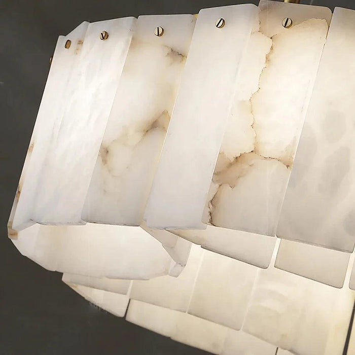 Moonshade Natural Marble Ceiling Light Fixture - DWHOME