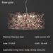 Luxury Silver LED Chandelier - Modern Stainless Steel - DWHOME