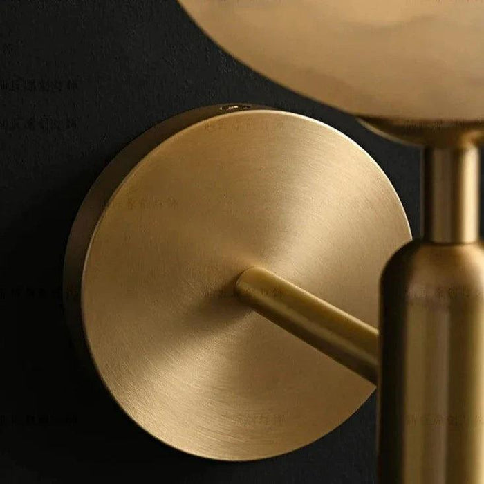Natural Marble Sphere Wall Sconce - DWHOME