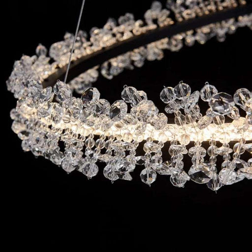 Capri 2-Tier Crystal Ring Chandelier-DWHOME