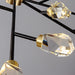 Diamante Crystal Branch Chandelier, Black-DWHOME