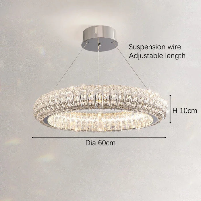 Bacci Crystal Modern Chandelier-DWHOME