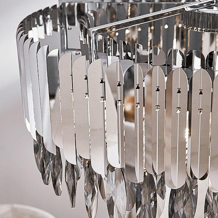 Legance Collection Stainless Steel Chandelier, Chrome - DWHOME